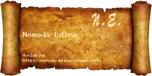Nemoda Edina névjegykártya